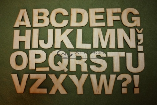 Slovenská abeceda z dreva